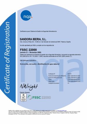 Certificado FSSC